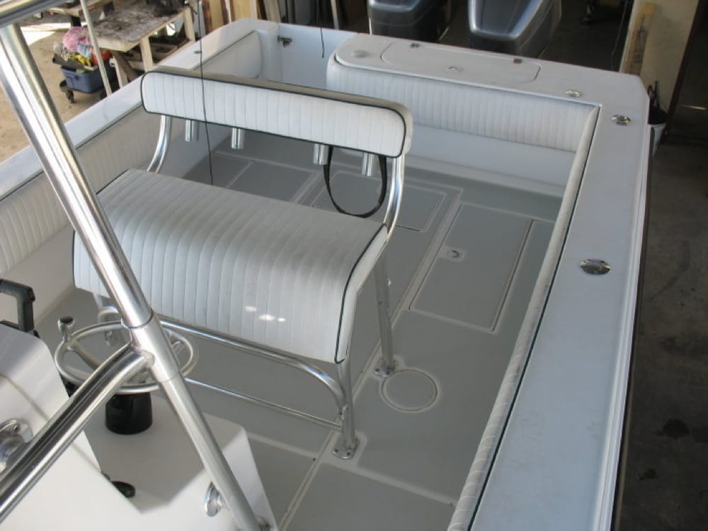  Another view showing the detail of the custom SeaDek 